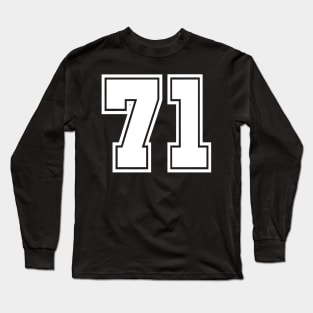 number 71 Long Sleeve T-Shirt